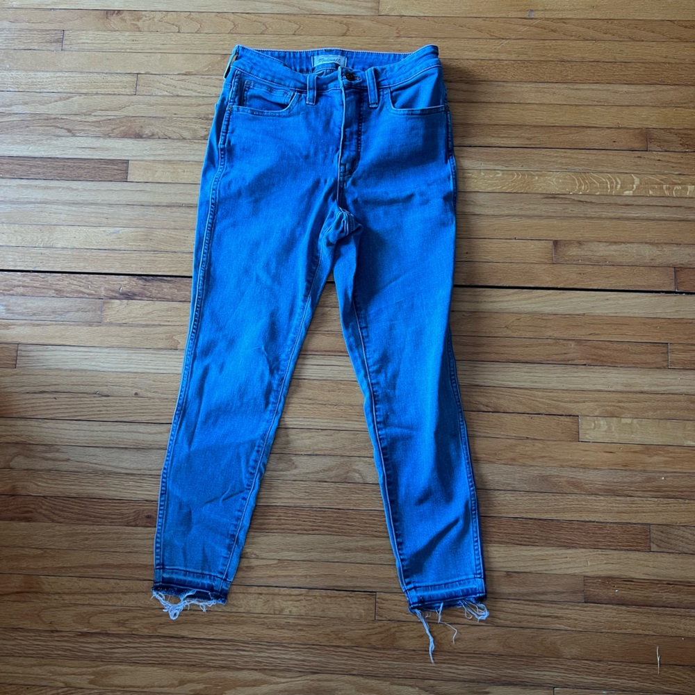 Madewell Curvy Roadtripper Skinny Blue Jeans